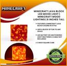 Minecraft Lava Block LED Mood Light | Minecraft Mood Lighting | 6 Inches Tall