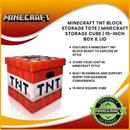 Minecraft TNT Block Storage Tote | Minecraft Storage Cube | 15-Inch Box & Lid