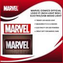Marvel Comics Official Logo 17-Inch Light Box | Electric/USB Mood Light