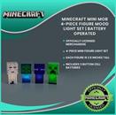 Minecraft Mini Mob 4-Piece Figure Mood Light Set | Battery Operated