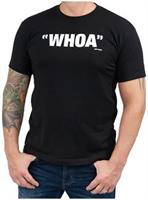 Blossom "Whoa" Men's Black Cotton T-Shirt