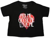 Greys Anatomy "Pick Me" Women's Black Crop Top