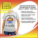 Schoolhouse Rock! œKnowledge Is Power Adult T-Shirt - Grey