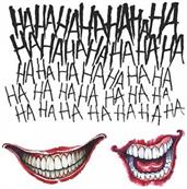 Suicide Squad Joker Costume Tattoo Kit Adult One Size