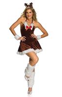 Sexy Christmas Festive Female Reindeer Adult Costume