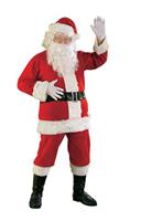 Deluxe Flannel Santa Suit Adult Costume