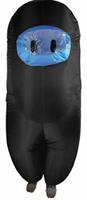 Amongst Us Black Imposter Sus Crewmate Inflatable Child Costume | Standard
