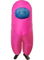 Amongst Us Pink Imposter Sus Crewmate Inflatable Adult Costume | Standard
