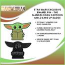 Star Wars Toynk Exclusive Enamel Pin Mandalorian Cartoon Child Baby Yoda Ears Up
