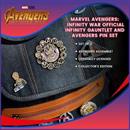Marvel Avengers: Infinity War Official Infinity Gauntlet and Avengers Pin Set