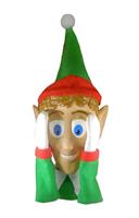 Scary Peeper Santa's Helper Decoration