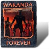 Black Panther Wakanda Forever Lightweight Fleece Throw Blanket | 45 x 60 inches