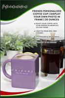 Friends Personalized Coffee Mug | Display Your Own Photo In Frame | 20 Ounces