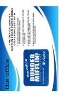 The Office Dunder Mifflin Logo Paper Drink Coasters | Set of 6