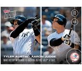 NY Yankees, Tyler Austin/ Aaron Judge MLB Topps NOW Card 351