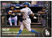 MLB LA Dodgers Andrew Toles (Call-Up) #413 Topps NOW Trading Card