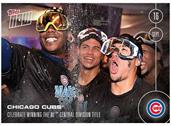 MLB Chicago Cubs Celebrate N.L. Central Division Title #460A Topps NOW Trading Card