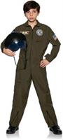 Navy Top Gun Pilot Jumpsuit Child Costume