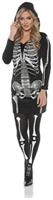 Women's Skeletal Hoodie Dress Costume