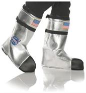 NASA Astronaut Adult Costume Boot Tops - One Size- Silver