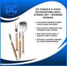 DC Comics 3-Piece Outdoor BBQ Grill Utensil Set - Wonder Woman