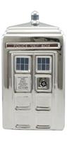 Doctor Who Silver TARDIS Ceramic Money Bank
