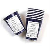 Doctor Who 9oz TARDIS Paper Cups, Set of 8