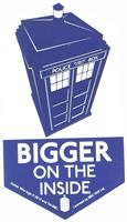 Doctor Who Sticker: Bigger On The Inside