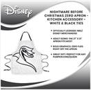 Nightmare Before Christmas Zero Apron - Kitchen Accessory - White & Black Ties