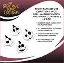 Nightmare Before Christmas Jack Skellington Pumpkin King Drink Coasters | 4 Pack