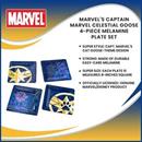 Marvel™s Captain Marvel Celestial Goose 4-Piece Melamine Plate Set