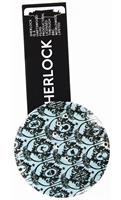 Sherlock Holmes Teal Wallpaper Pin