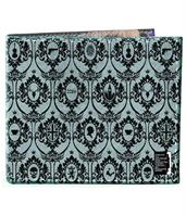 Sherlock Holmes Men's Bi-Fold Wallet: 221B Wallpaper (Grey)