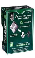 Hanayama Level 1 Cast Metal Brain Teaser Puzzle - Diamond