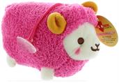 Prime Plush 6" Stuffed Animal with Sound Fluffy Sheep Red