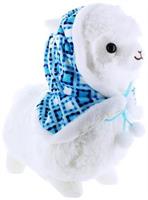 Llama with Hood 12" Plush, White