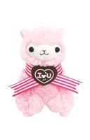 Llama Sweet Heart Alpaca 4.5" Plush Key Chain Pink