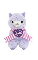 Llama Sweet Heart Alpaca 4.5" Plush Key Chain Purple