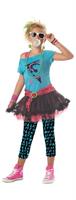 80'S Valley Girl Punk Rock Girl Dress Costume Tween