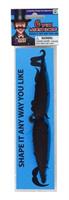 Shape It 6 Ways Moustache Costume Accessory Black