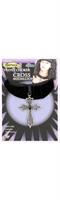 Velvet Choker-Cross Costume Medallion
