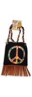 60's 70's Hippie Peace Sign Costume HandBag Purse