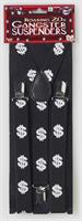 Gangster Dollar Suspenders Costume Accessory