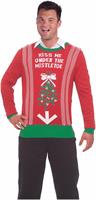 Ugly Christmas Under The Mistletoe Adult Sweater