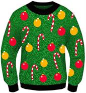 Ugly Christmas Ornament Adult Sweater