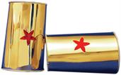 Wonder Gold Cuff Red Star Costume Jewelry Adult
