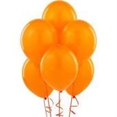 Orange Matte Balloons, 6pk