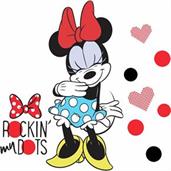 Minnie Rocks the Dots Peel and Stick Giant Wall Decals