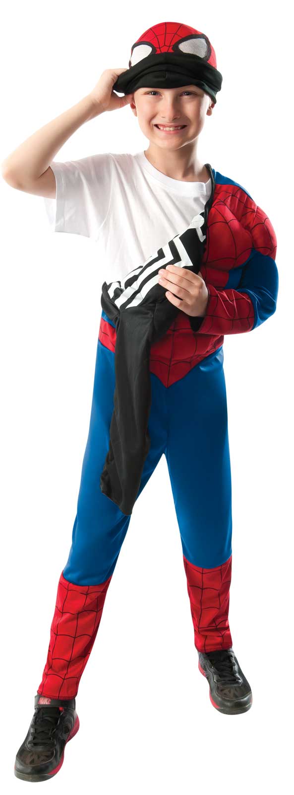 ultimate spider man reversible kids costume partybell com fan cloth size chart