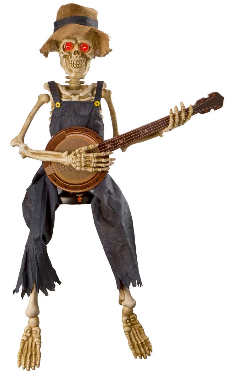 Animated Banjo Playing Skeleton